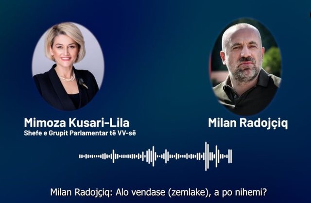 “Alo vendase a po dëgjohemi”, publikohet biseda telefonike mes Mimoza Kusari – Lilës dhe Milan Radojçiqit