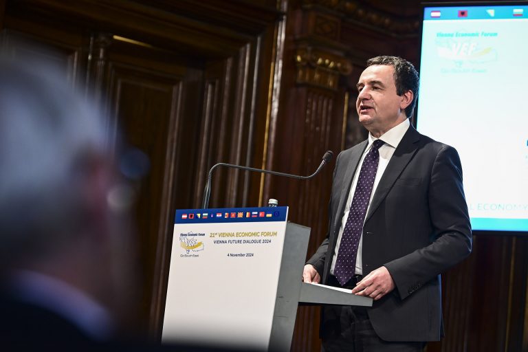 Kurti në Forumin Ekonomik të Vjenës flet për rritjen e investimeve