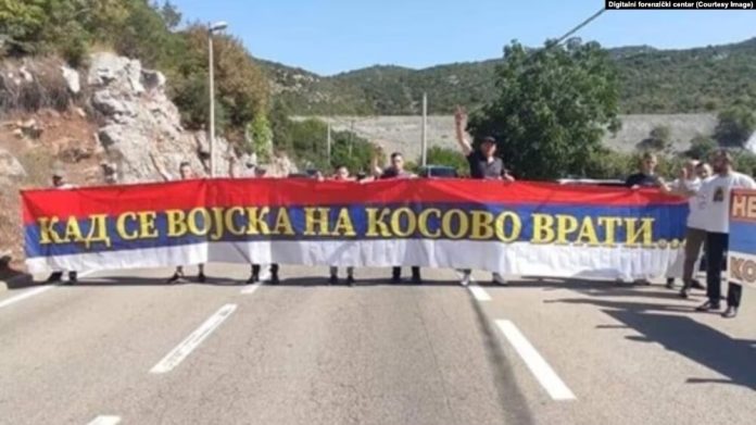 Një nga provokimet e organizatave pro-serbe në Mal të Zi drejtuar kundër Kosovës. Fotografi ilustruese