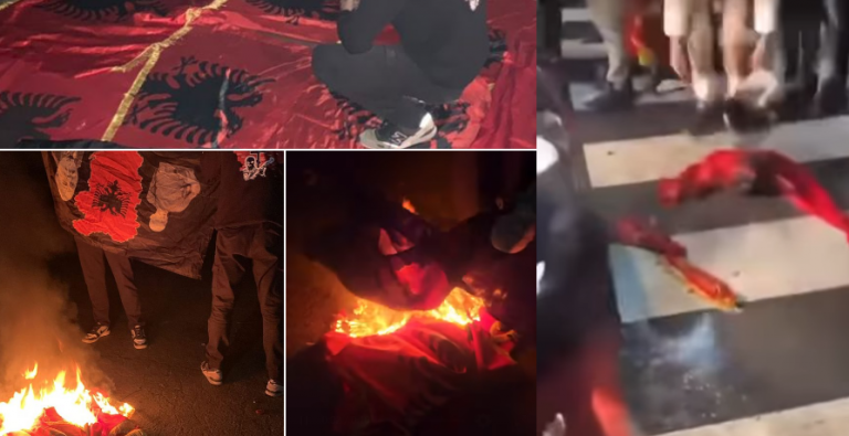 Arrestohen 3 persona për djegien e flamurit shqiptar
