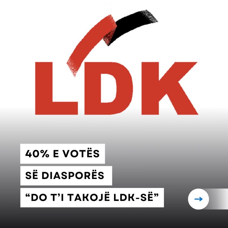 40% e votës së diasporës “do t’i takojë LDK-së”