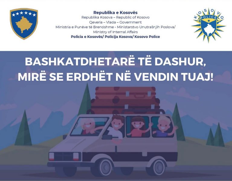 Policia u uron mirëseardhje bashkatdhetarëve, u bën apel për kujdes në trafik