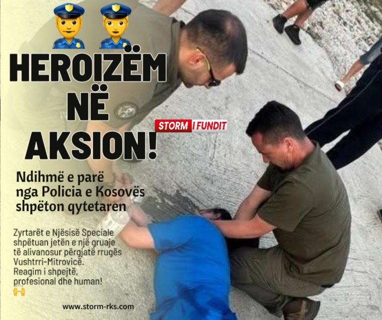 Zyrtarët e Njësisë Speciale të Policisë së Kosovës shpëtojnë jetën e një gruaj…