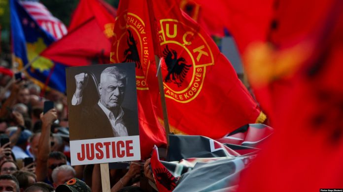 Protesta e organizuar nga veteranët e luftës së UÇK-së në Prishtinë më 7 gusht 2025, ku u kërkua drejtësi për ish-krerët e UÇK-së.
