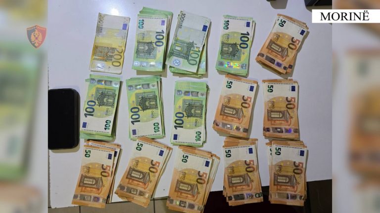 Përpiqen të fusin ilegalisht mbi 27 mijë euro në Shqipëri, kapen në kufi
