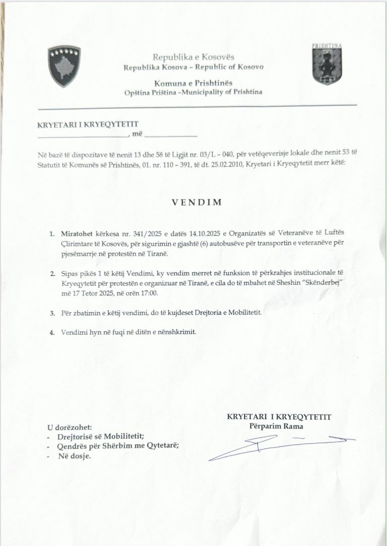 VENDIM / 6 autobusë për transportimin e veteranëve për protestën në Tiranë