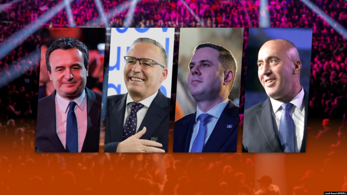 Kandidatët për kryeministër të Kosovës në zgjedhjet e 28 dhjetorit: Albin Kurti i LVV-së, Bedri Hamza i PDK-së, Lumir Abdixhiku i LDK-së dhe Ramush Haradinaj i AAK-së.