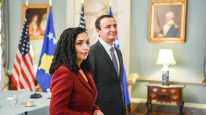 Albin Kurti dhe Vjosa Osmani