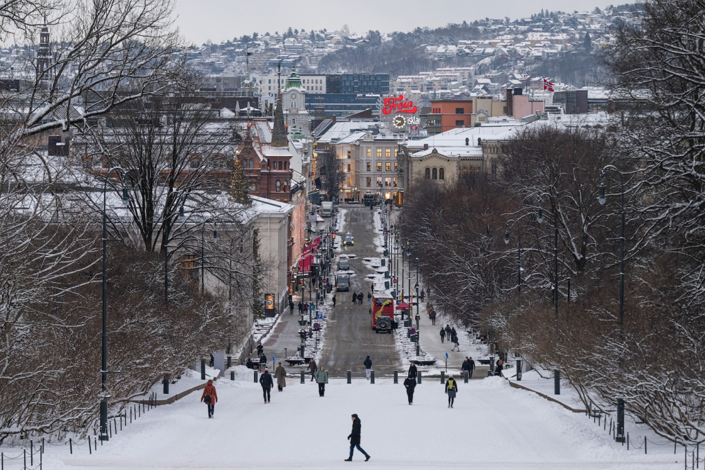 Oslo në janar. (Jonathan Nackstrand/AFP/Getty Images)