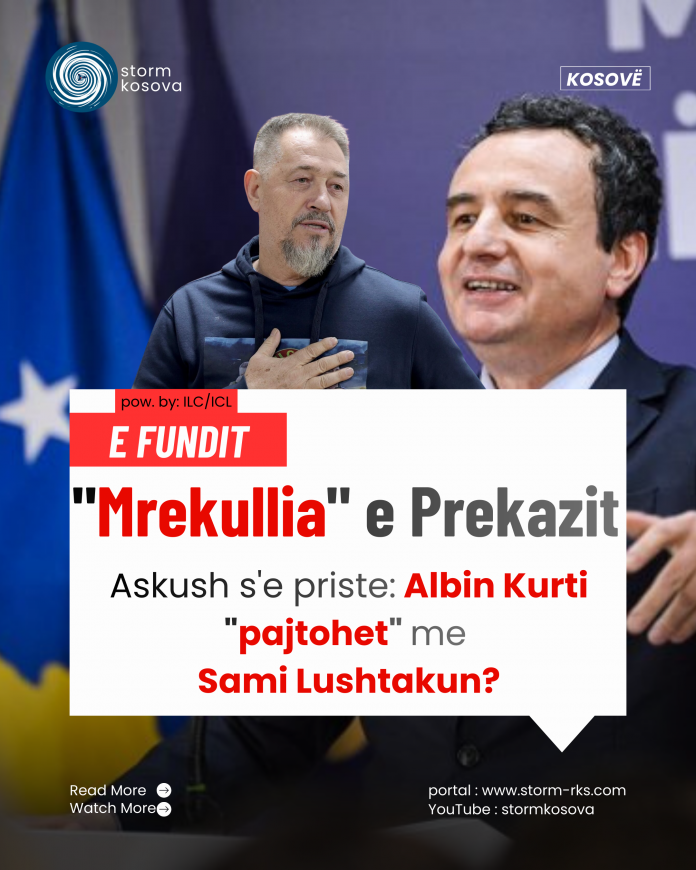 Albin Kurti dhe Sami Lushtaku në një moment zyrtar për Epopenë e UÇK-së