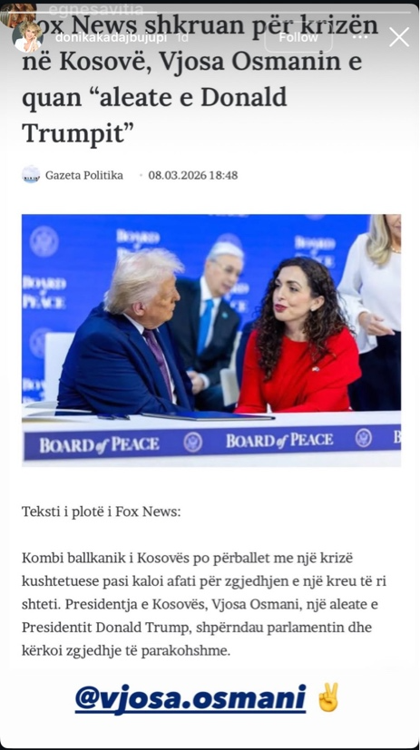 A po izolohet Kurti? Fox News e quan Osmanin personin kyç të Donald Trump në Ballkan! - Shpjegim i stormkosova