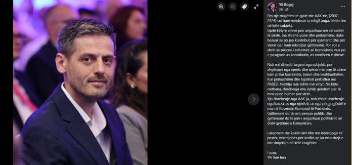 Dorëheqja e Yll Bogajt nga AAK: Pabesia dhe kriza në Prishtinë