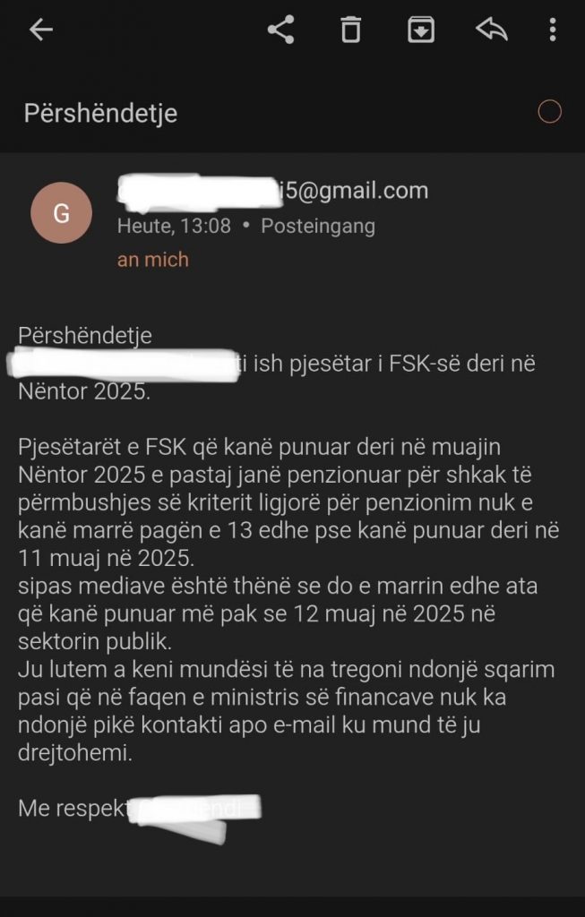 Paga e 13-të Qeveria Kurti